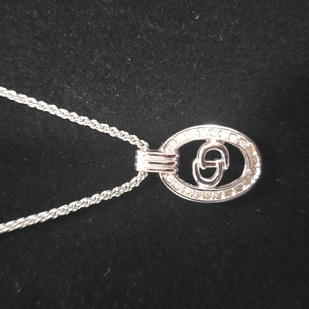 Christain Dior Sterling Silver Necklace - Picture 3 of 9